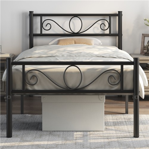 3ft single metal bed - metal, frame