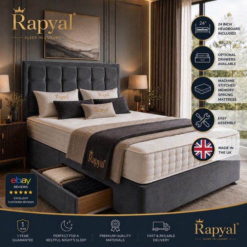 Plush divan bed set - divan,