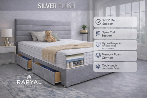 Luxury plush divan bed - bed, set