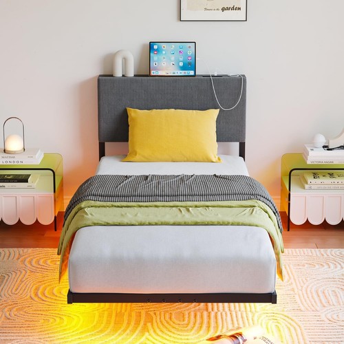Single bed frame with - bed,