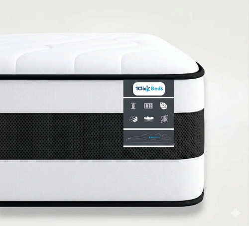 Click beds white hybrid - white,