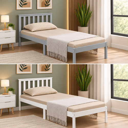 Single bed pine frame - pine, 3ft