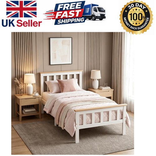 Single pine bed frame - single,