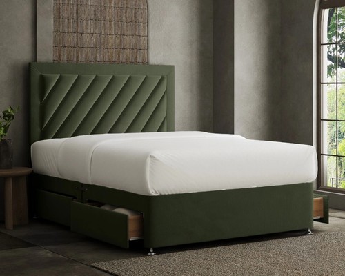 Luxury divan bed set with - set,