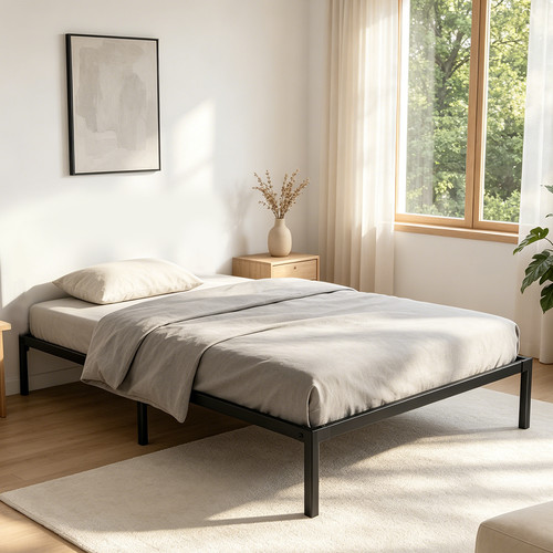 Strong single bed 3ft metal - strong,