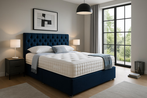 Velvet divan bed set memory - velvet,