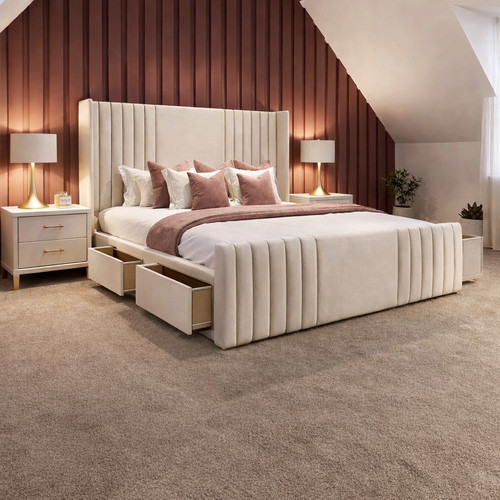 Divan bed base with mattress - bed,