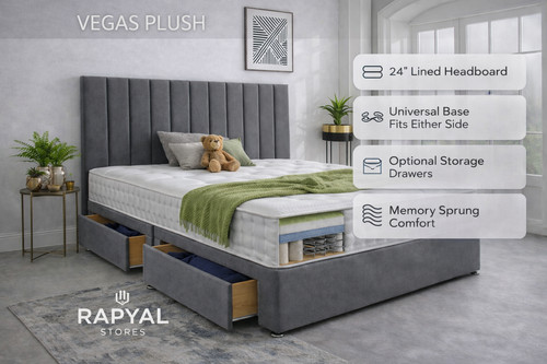 Luxury plush divan bed - plush, +
