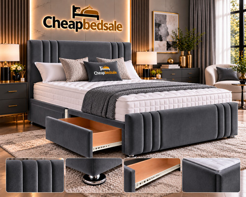 Plush divan bed - divan, with