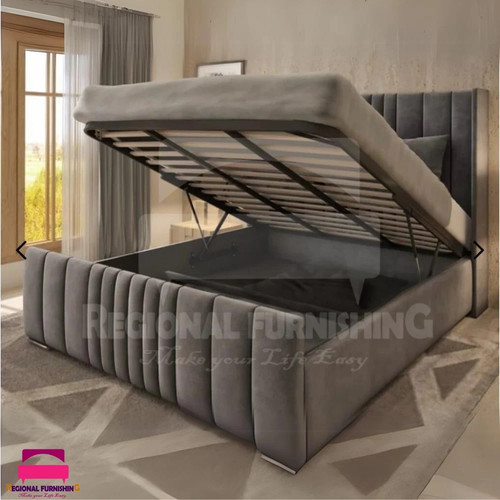 Winged ottoman bed panel - winged,