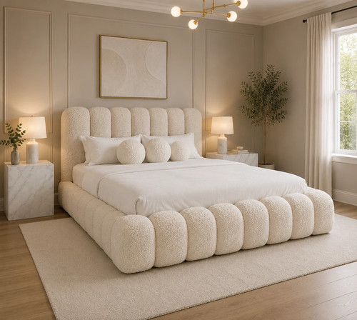 Cloud teddy boucle upholstered - cloud,