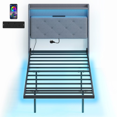 Homcom floating bed frame - homcom,