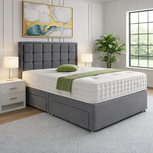 Luxury divan bed set with - luxury,