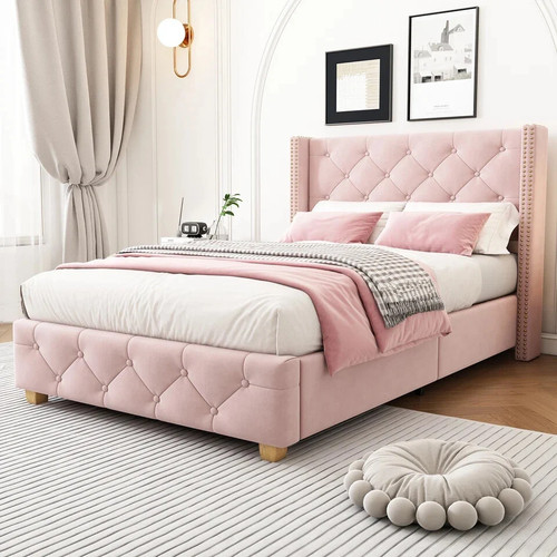Luxury upholstered single bed - luxury,