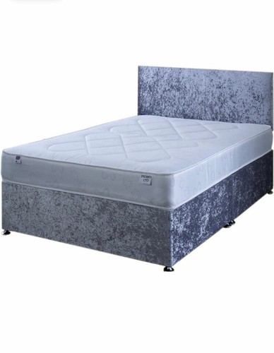 Double bed 4ft6 - bed, silver