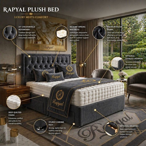 Luxury divan bed set with - divan,