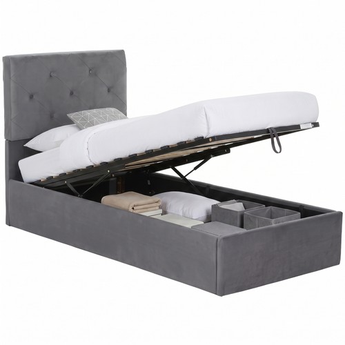 Homcom single bed frame - bed, gas
