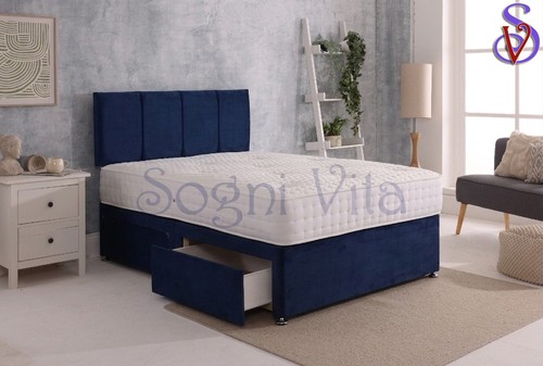 Grey divan bed set - grey, with